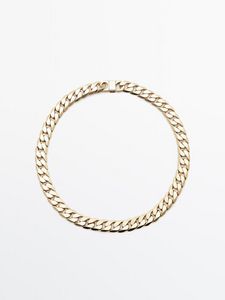 Gold-Plated Chain Necklace offers at $99.9 in Massimo Dutti