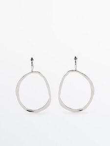 Long Oval Textured Earrings - Limited Edition offers at $69.9 in Massimo Dutti