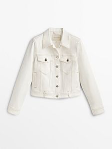 Denim Jacket With Topstitching offers at $119 in Massimo Dutti