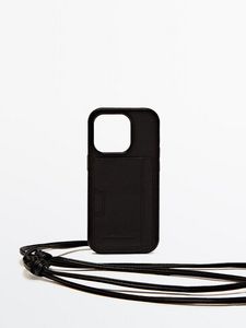 Iphone 14 Pro Leather Case With Cord - Limited Edition offers at $99.9 in Massimo Dutti