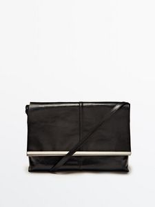 Leather Shoulder Clutch - Limited Edition offers at $349 in Massimo Dutti