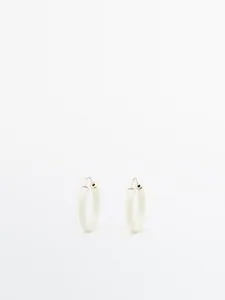 Enamelled Hoop Earrings - Limited Edition offers at $49.9 in Massimo Dutti
