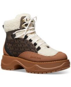 NEW!     Women's Dupree Lace-Up Colorblocked Hiker Booties offers at $123 in Macy's