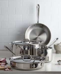 D3 Stainless Steel Cookware Set, Created for Macy's, 7 Piece offers at $503.99 in Macy's