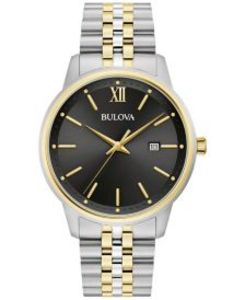 Men's Classic Two-Tone Stainless Steel Bracelet Watch 41mm offers at $137.5 in Macy's