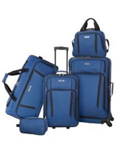 Freehold 5-Piece Softside Spinner Luggage Set offers at $79.99 in Macy's
