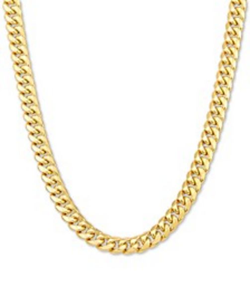 Miami Cuban Link Chain Necklace (6mm) 18-26" in 10k Yellow Gold or 10k White Gold offers at $4500 in Macy's