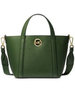 Hadleigh Small Leather Double Handle Tote Messenger offers at $154.8 in Macy's