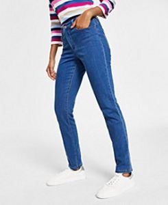 Women's Lexington Tummy Control Straight-Leg Jeans, Created for Macy's offers at $39.99 in Macy's