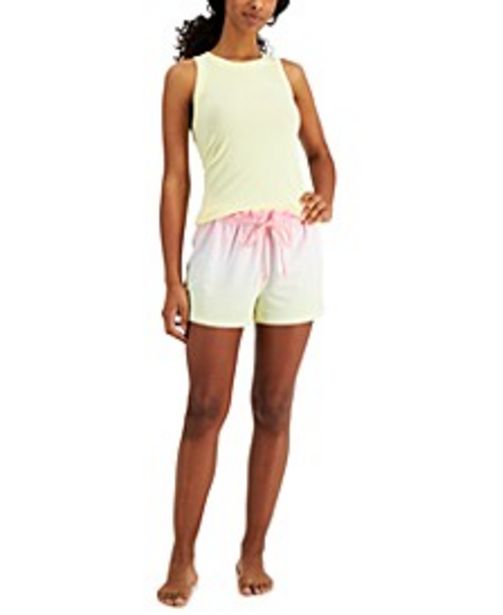 Women's High-Neck Tank Top & Paperbag Shorts, Created for Macy's offers at $21.5 in Macy's