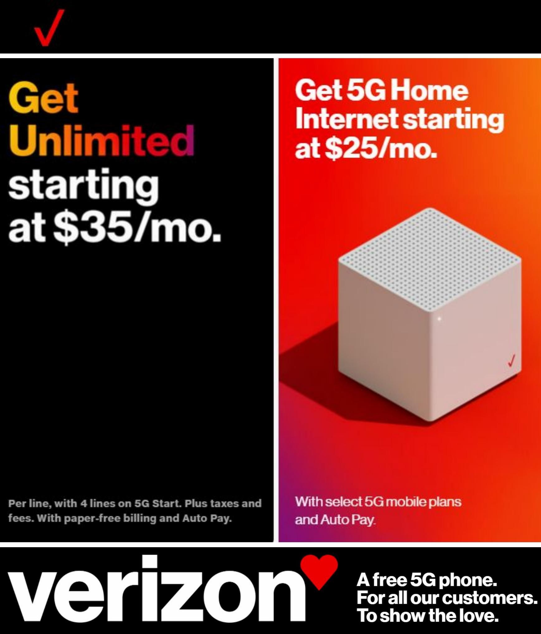 Season offers in Verizon Wireless