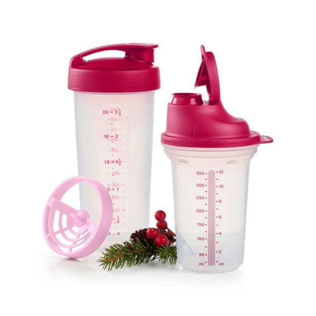 Large Quick Shake® Container (with free small shaker) offers at $17 in Tupperware
