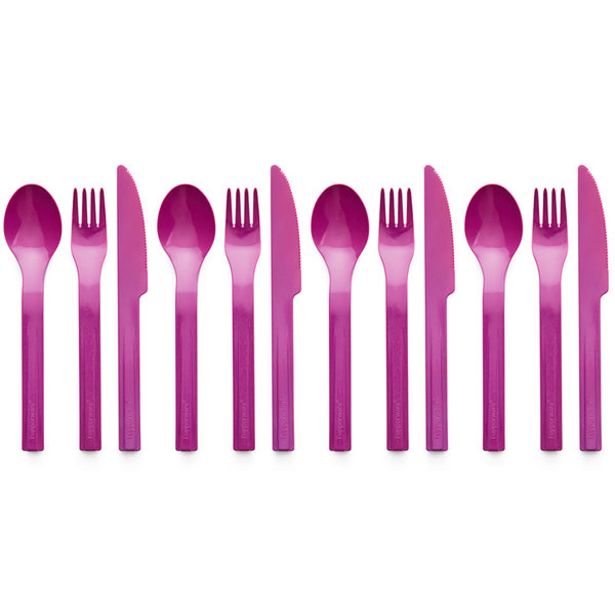 Outdoor Dining Cutlery (12-piece set) offers at $15 in Tupperware