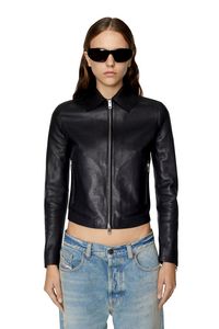 Light leather biker jacket offers at $766 in Diesel