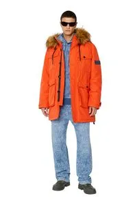 Padded parka with openable hood offers at $385 in Diesel