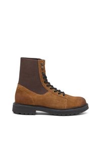 Elastic combat boots in oiled suede offers at $147 in Diesel