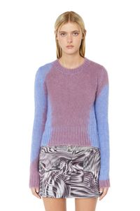 Two-tone jumper in mohair blend offers at $162 in Diesel