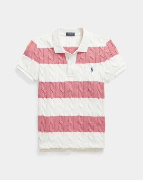 Striped Cable-Knit Polo Shirt offers at $199 in Ralph Lauren