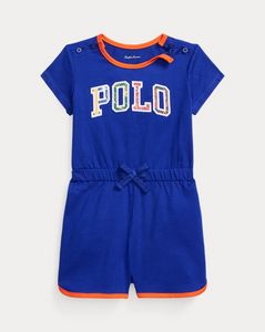 Logo Cotton Jersey Playsuit offers at $37.5 in Ralph Lauren