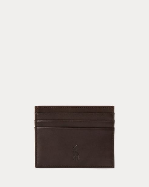 Suffolk Slim Leather Card Case offers at $62 in Ralph Lauren