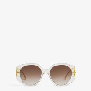 Transparent acetate sunglasses offers at $490 in Fendi