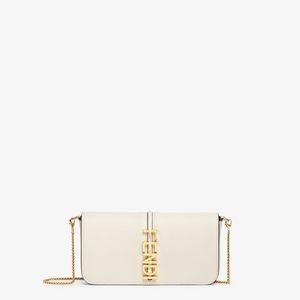 White leather wallet offers at $1590 in Fendi