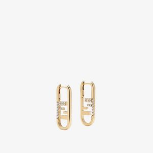 Gold-colored earrings offers at $590 in Fendi