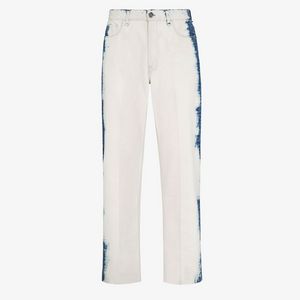 Bleached blue denim jeans offers at $1290 in Fendi