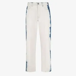 Bleached blue denim jeans offers at $1290 in Fendi