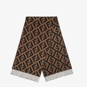 Brown cashmere scarf offers at $950 in Fendi