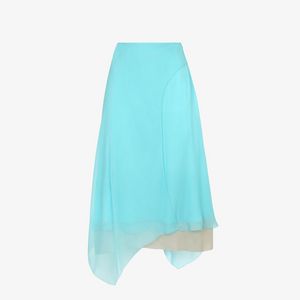 Light blue chiffon skirt offers at $1950 in Fendi