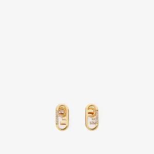 Gold-colored earrings offers at $320 in Fendi
