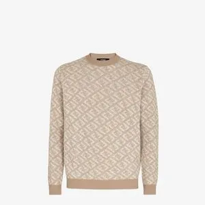 Beige cotton sweater offers at $980 in Fendi