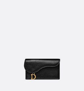 Saddle Flap Compact Zipped Card Holder offers at $530 in Dior