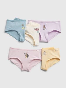 GapKids &#124 Disney Organic Cotton Princess Graphic Hipster Briefs (5-Pack) offers at $24.99 in Gap Kids