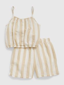 Kids Linen-Cotton Stripe Outfit Set offers at $14.97 in Gap Kids