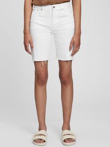 High Rise Denim Bermuda Shorts with Washwell offers at $9.97 in Gap