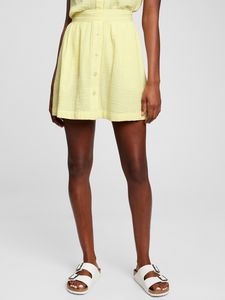 Crinkle Gauze Button-Front Skirt offers at $9.97 in Gap