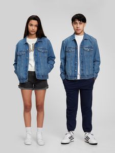 Teen Oversized Denim Jacket with Washwell offers at $49.99 in Gap