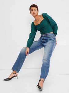 Puff Sleeve Sweetheart Top offers at $29.99 in Gap