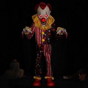 Animatronic Light-Up Talking Cackles the Clown, 12ft - Halloween Decoration offers at $500 in Party City