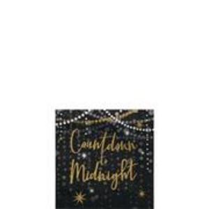 Countdown to Midnight New Year's Eve Paper Beverage Napkins, 5in, 40ct - Midnight Hour offers at $3 in Party City