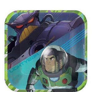 Lightyear Square Paper Dessert Plates, 7in, 8ct offers at $1.87 in Party City