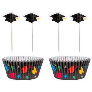 Multicolor Graduation Cupcake Decorating Kit For 24 offers at $2.25 in Party City