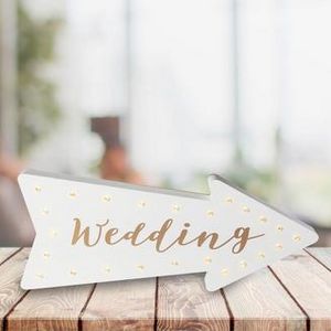 Light-Up Wedding Arrow Marquee Sign offers at $12 in Party City