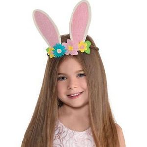 Bunny Ears Floral Felt & Twine Head Wreath, 6in x 5in offers at $3.75 in Party City