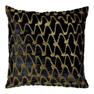 Navy & Gold Ripple Pillow offers at $109 in Ethan Allen