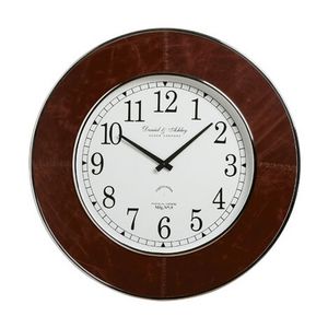 Leather Wall Clock offers at $279 in Ethan Allen