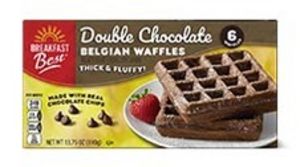 Breakfast Best Double Chocolate Belgian Waffles offers at $3.29 in Aldi