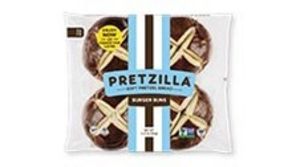 Pretzilla Pretzel Hamburger Buns offers at $2.99 in Aldi